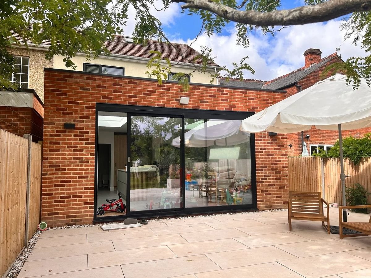 Rear extension by W. Pocock & Sons, photographed by Claire W