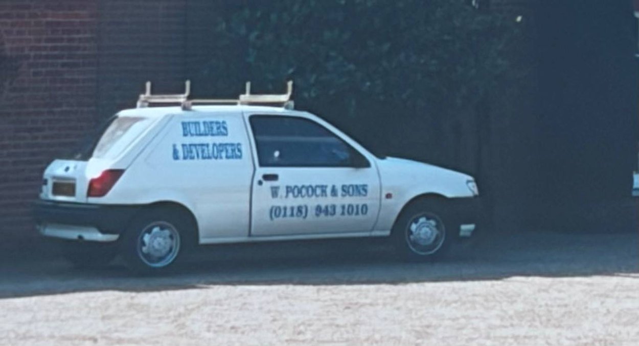 The Ford Fiesta van in W. Pocock & Sons livery